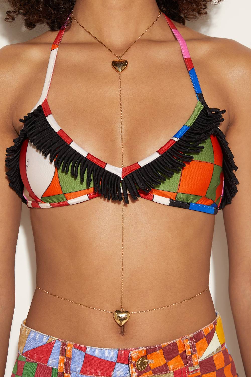 Pucci Catena girovita con ciondoli a cuore Only for today