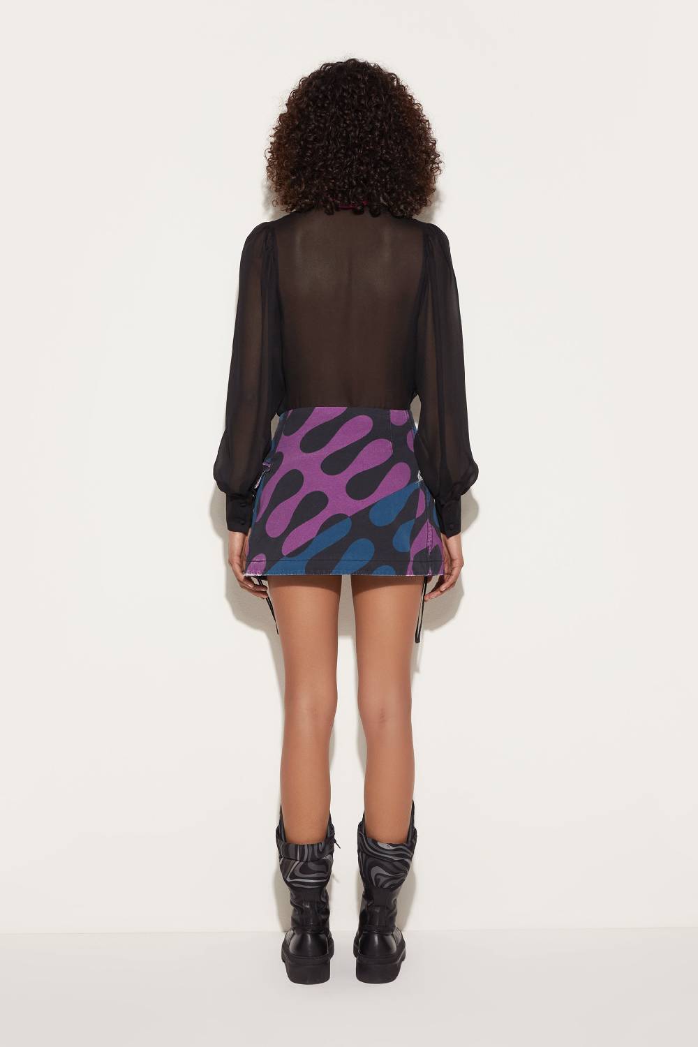 Pucci Camicia in seta con finiture Marmo Super sconto
