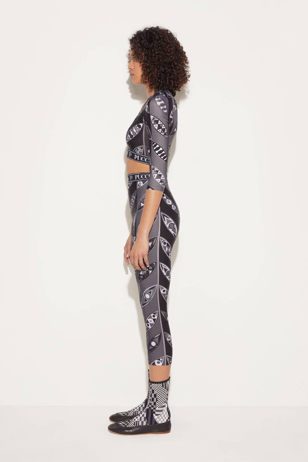 Pucci Crop top con stampa Girandole Limitato a 3 giorni