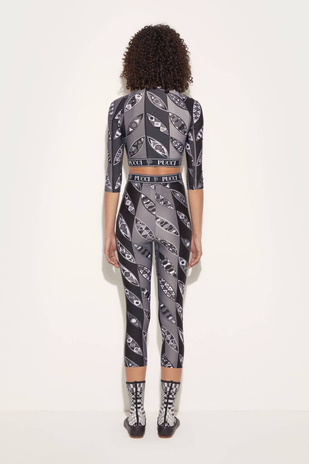 Pucci Crop top con stampa Girandole Limitato a 3 giorni