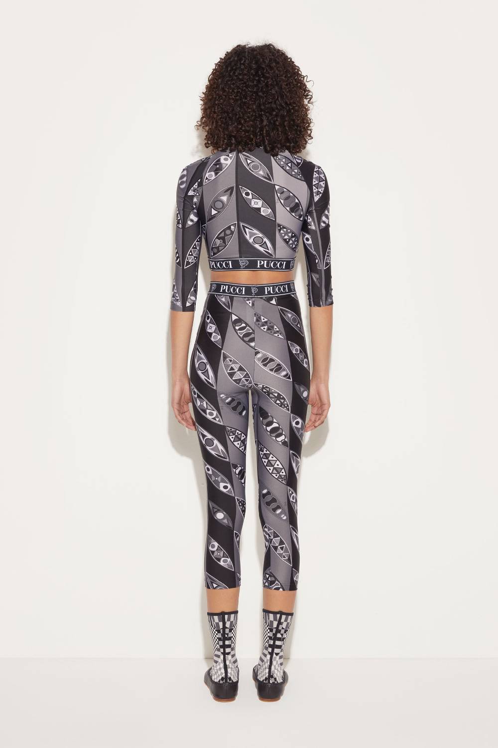 Pucci Leggings con stampa Girandole Esporta salva