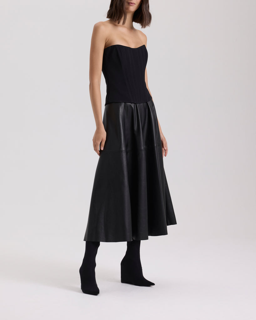 Raquel Diniz GIOVANNA LEATHER SKIRT 2025