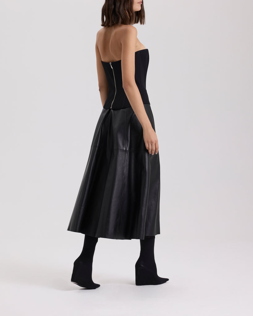 Raquel Diniz GIOVANNA LEATHER SKIRT 2025
