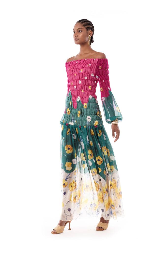 Raquel Diniz HANNAH LONG DRESS In Vendita
