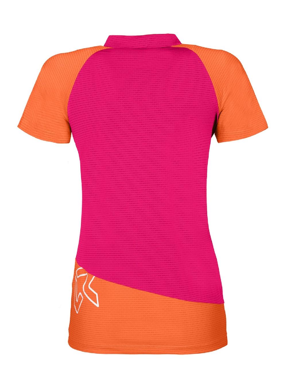 Rock Experience Merlin SS HZ maglia t-shirt half zip donna Esporta salva