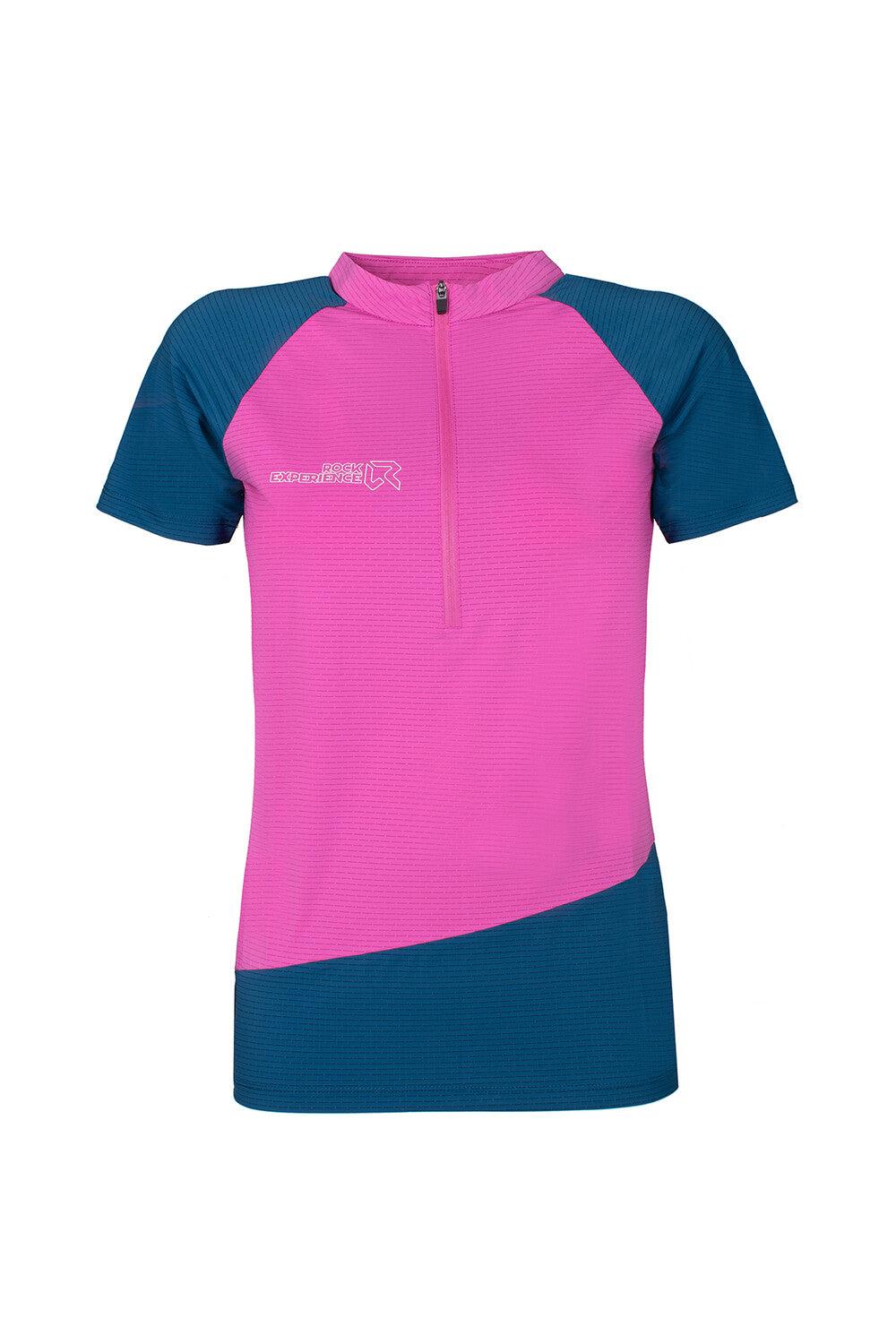 Rock Experience Merlin SS HZ maglia t-shirt half zip donna Esporta salva