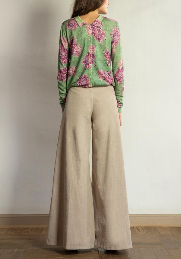 Rose & Lini PS. DON’T FORGET ME “GRACE DYED” WIDE LEG PANTS AVANA Fino Al -60%