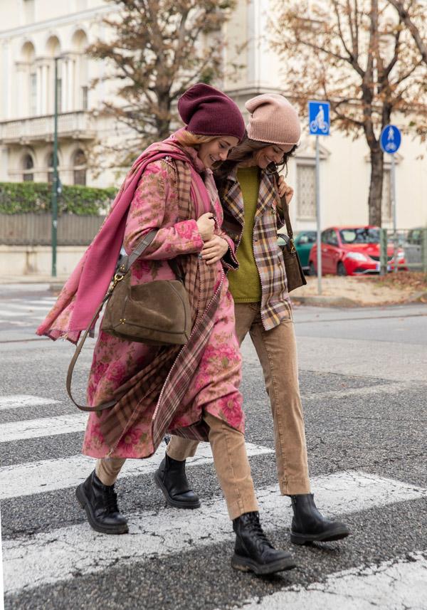 Rose & Lini PERO WOOL MAXI “SCARF P26” PINK Affare Del Giorno