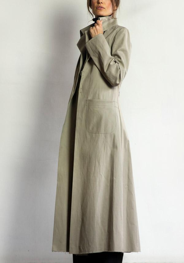 Rose & Lini IBRIGU COTTON TRENCH COAT “055” TAUPE Hotsell