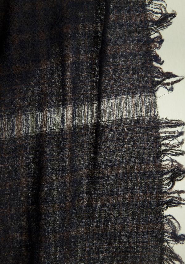Rose & Lini FALIERO SARTI WOOL & CASHMERE “PERRISON” BLUE SCARF Sottocosto