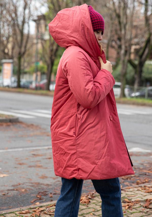 Rose & Lini OOF WEAR REVERSIBLE “JACKET 9410” BORDEAUX & FUCSIA Nuova