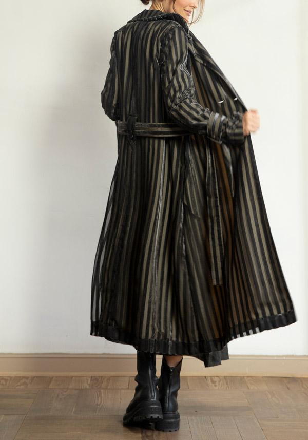 Rose & Lini A TENTATIVE ATELIER COTTON “JOSEPH” OLIVE COAT Italia