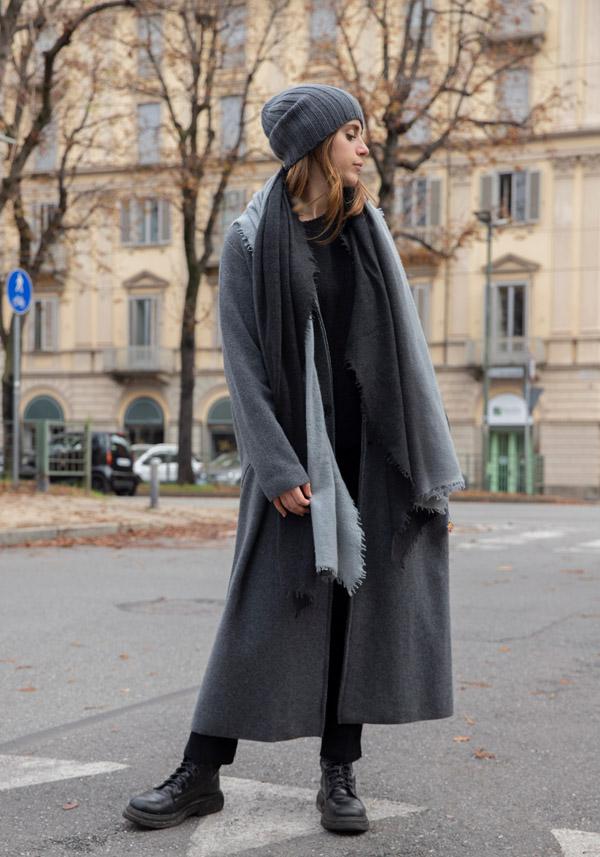 Rose & Lini BASE MILANO ALPACA “4320” BLACK PULLOVER Pezzi Unici