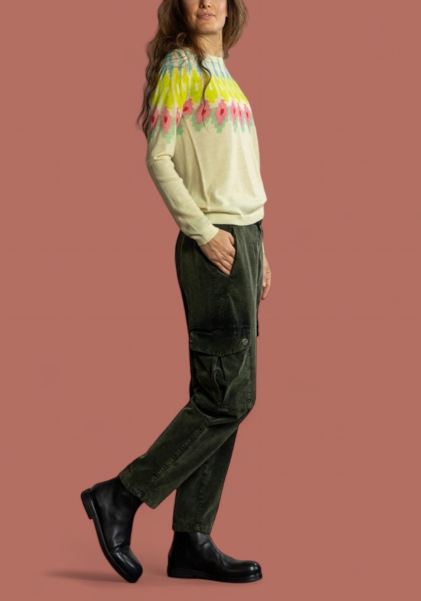 Rose & Lini IN BED WITH YOU WOOL “BARCHETTA 04” BANANA SWEATER Promozione Limitata