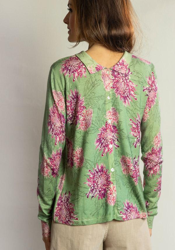 Rose & Lini IN BED WITH YOU WOOL FLORAL SWEATER “22” SAGE Shopping Online