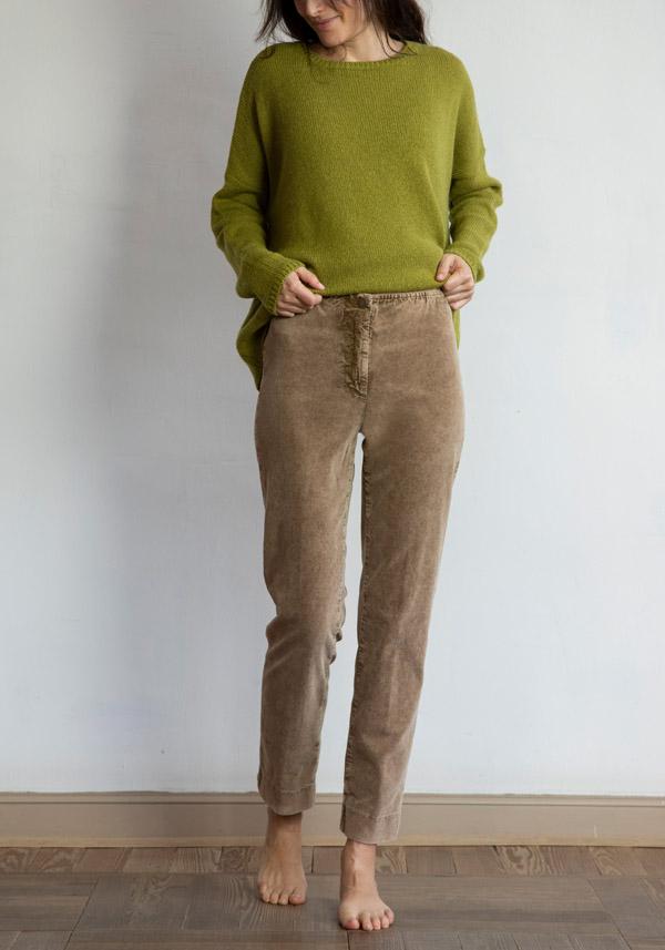 Rose & Lini ROSE & LINI CORDUROY “SICILIA” CAMEL PANTS Sottocosto