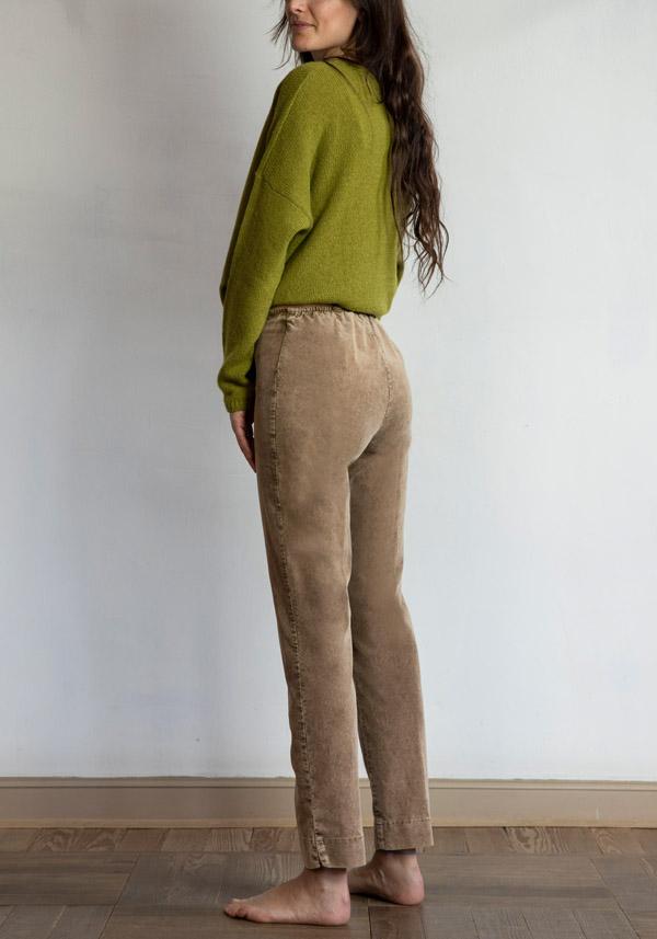 Rose & Lini ROSE & LINI CORDUROY “SICILIA” CAMEL PANTS Sottocosto