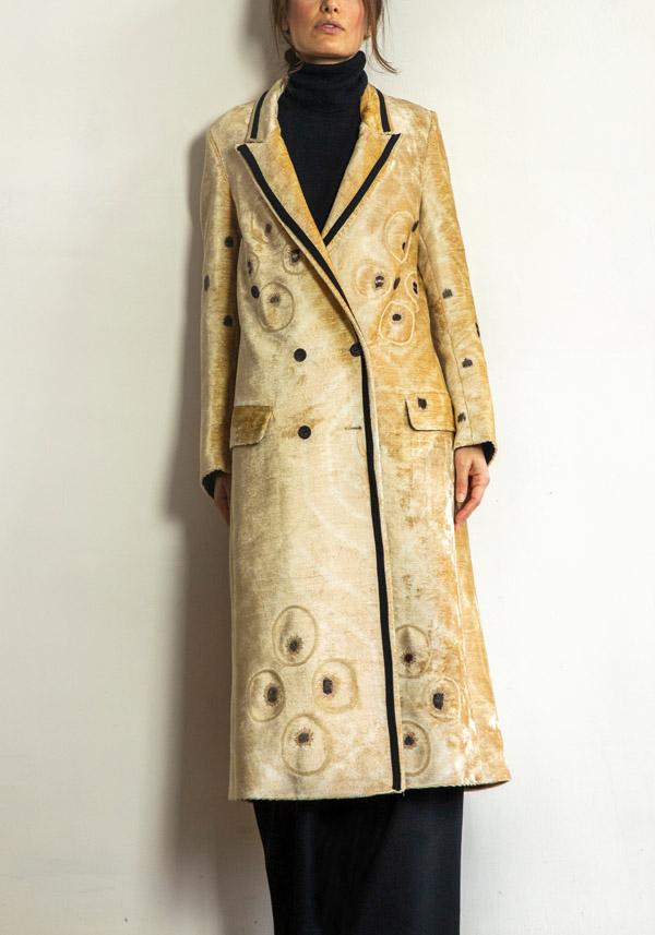 Rose & Lini IBRIGU VELVET SILK COAT “920” GOLD Convenienza