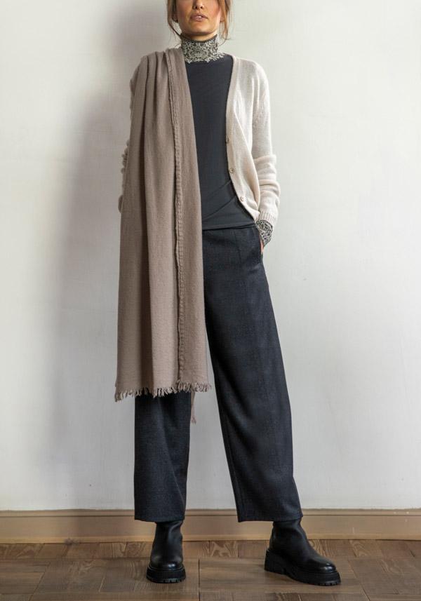 Rose & Lini PRIVATE 0204 CASHMERE “182” SABLE CARDIGAN Presa