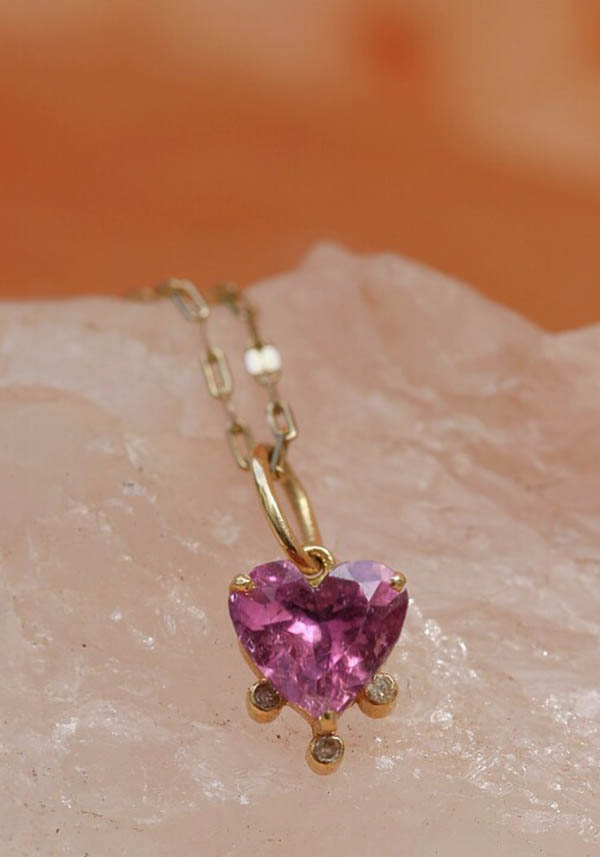 Rose & Lini 5 OCTOBRE “NAO” HEART PENDANT NECKLACE In Saldo