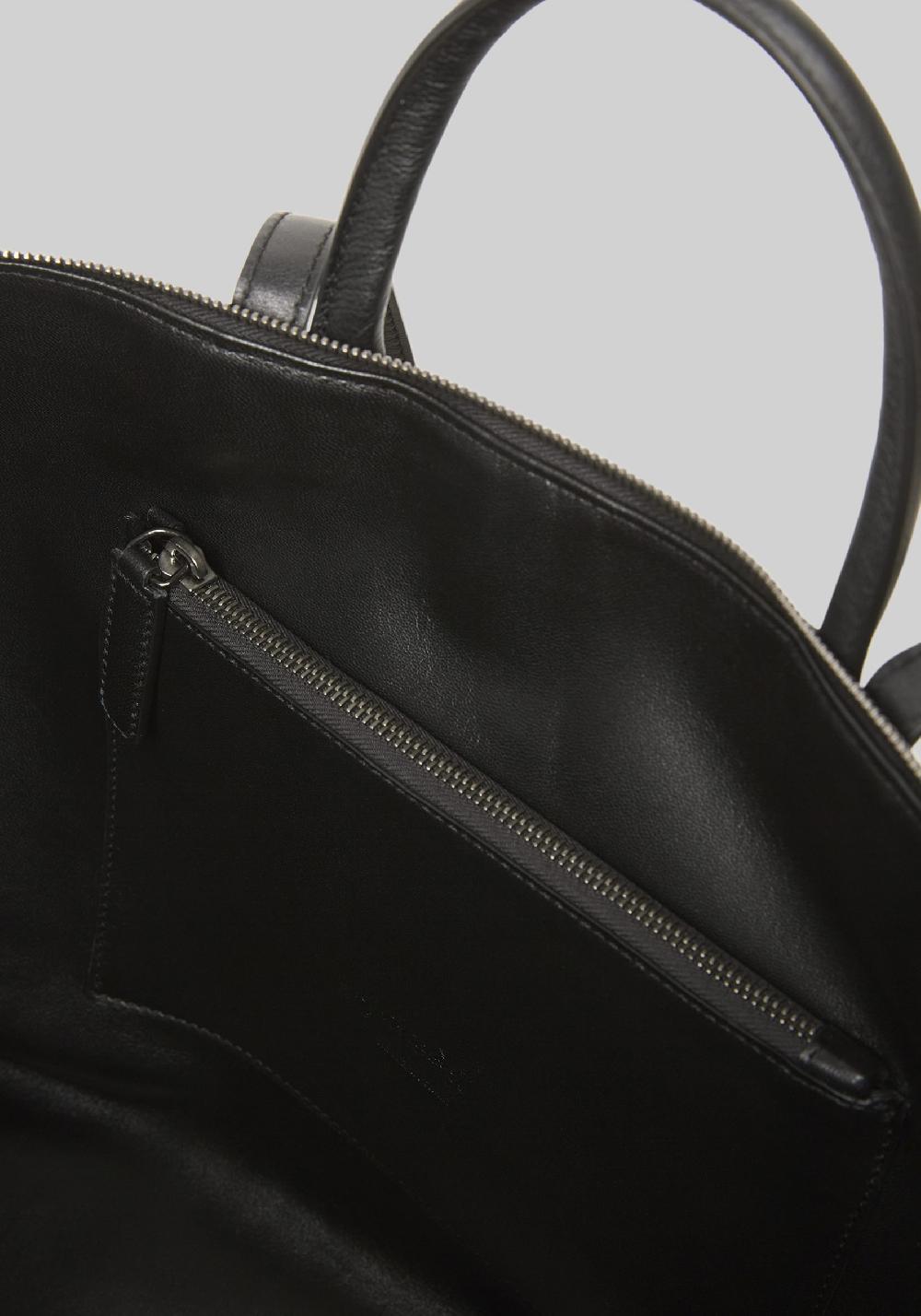 Rose & Lini MARSÈLL “4 IN ORIZZONTALE” BLACK LEATHER BAG Italy