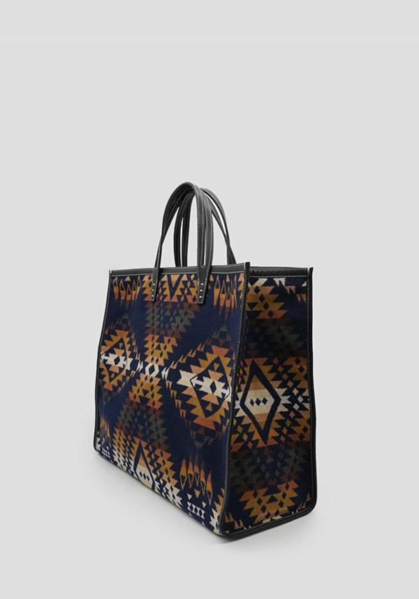 Rose & Lini A VACATION “TANK SHOPPER LARGE” TRAILS NAVY BAG Italia