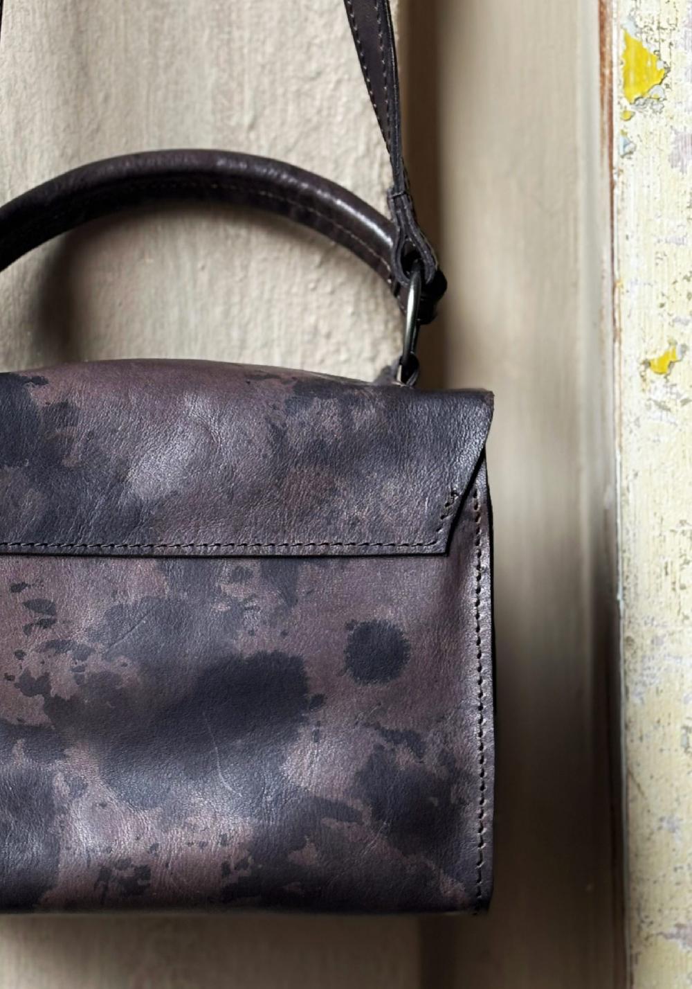 Rose & Lini TAGLIOVIVO EARTH LEATHER “SHOULDER MINI” BAG In Linea