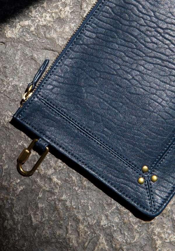 Rose & Lini JÉRÔME DREYFUSS “POPOCHE M” SAPPHIRE POUCH Qualità Garantita