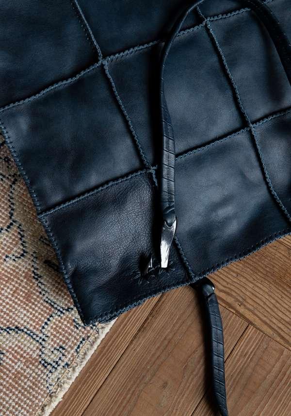 Rose & Lini JAMIN PUECH “JONU L” NAVY LEATHER BAG Acquista Ora
