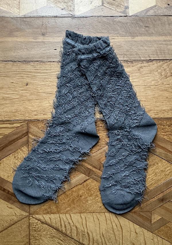 Rose & Lini ANTIPAST WOOL “FRINGE” AS-223 SOCKS GREY Novità