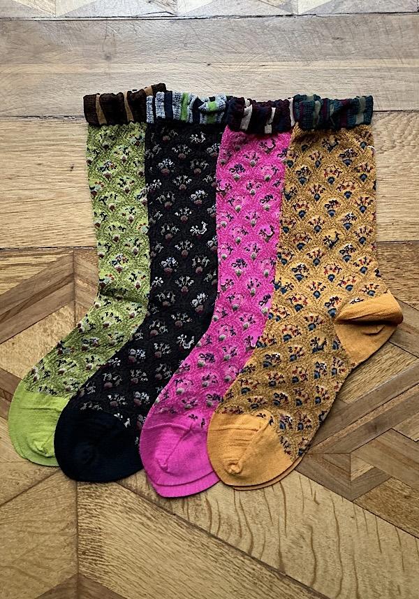 Rose & Lini ANTIPAST WOOL “FUN FAN” AM-501A SOCKS ORANGE Economico