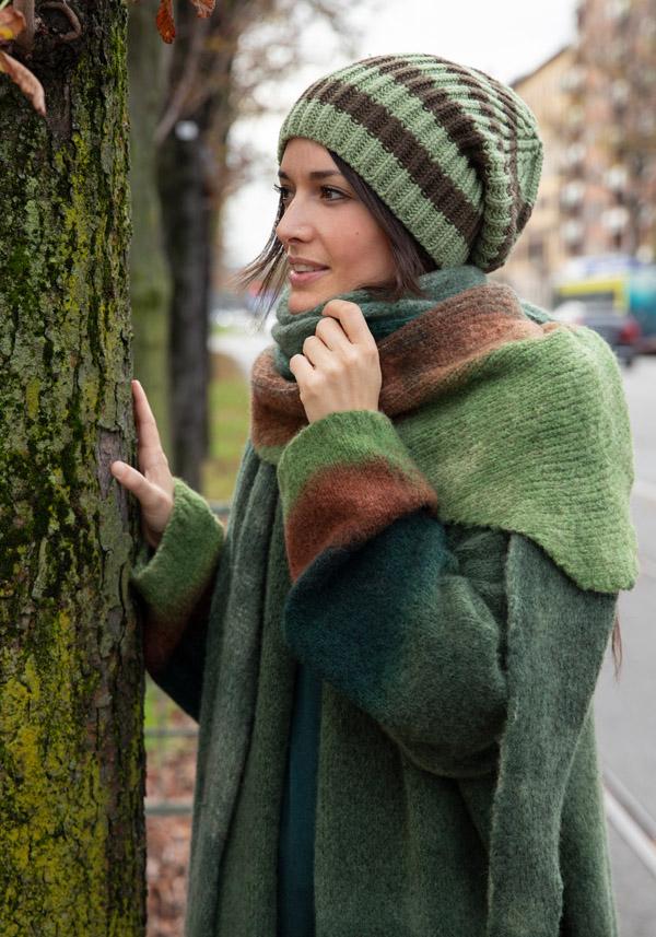 Rose & Lini FISSORE CASHMERE “MARIANNE 13” KAKI SCARF Cyber Monday