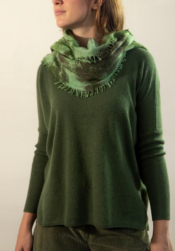 Rose & Lini LALAERRE CASHMERE “SCARF 20.16” GREEN Online