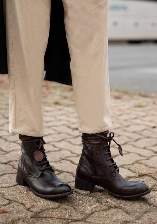 Rose & Lini FAUZIAN JEUNESSE “POLACCO 2771” EBONY LEATHER BOOTS Convenienza