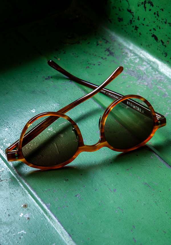 Rose & Lini DELIRIOUS “PHANTOS” #1 LIGHT TORTOISE SUNGLASSES Saldi Di Fabbrica
