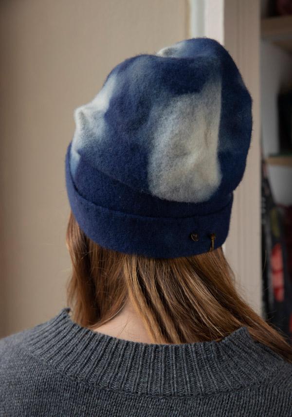 Rose & Lini YESEY “POPPINS” BLUE WOOL HAT Vendite Flash