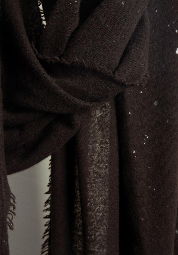 Rose & Lini FALIERO SARTI CASHMERE “ARIEL” ESPRESSO STOLE Nuova