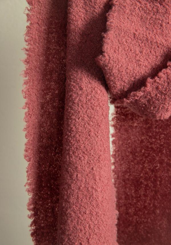 Rose & Lini FALIERO SARTI WOOL & CASHMERE “ALEXINA” HOT PINK SCARF Italy