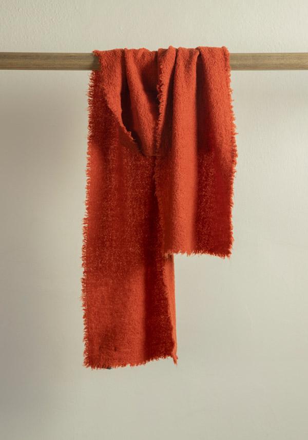 Rose & Lini FALIERO SARTI WOOL & CASHMERE “ALEXINA” ORANGE SCARF Italia