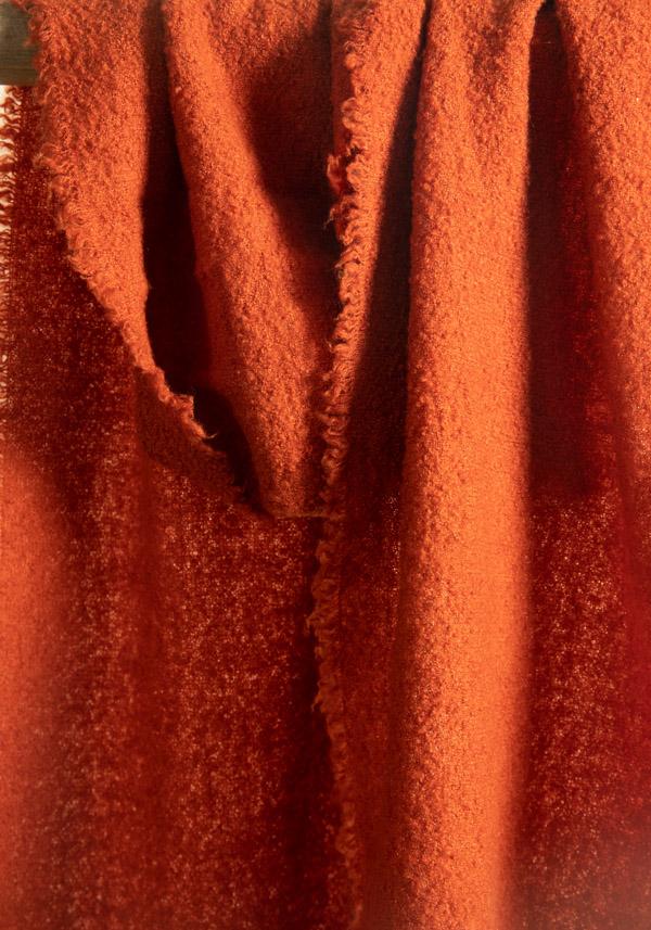Rose & Lini FALIERO SARTI WOOL & CASHMERE “ALEXINA” ORANGE SCARF Italia