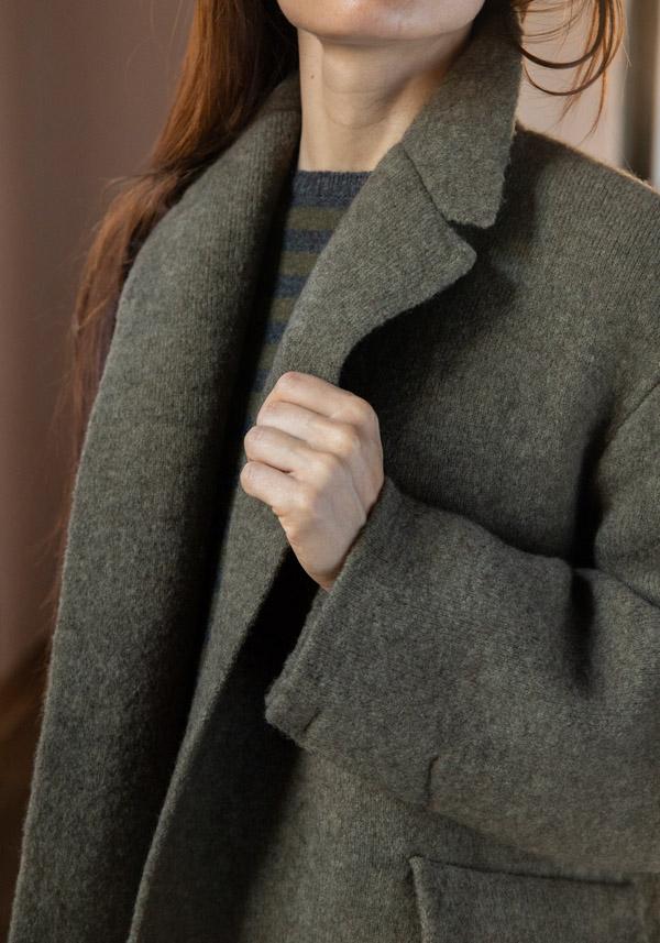 Rose & Lini BOBOUTIC WOOL JACKET “4765” FOREST Qualità Garantita