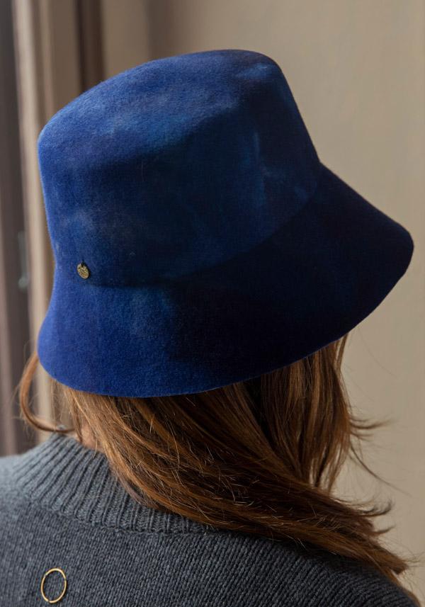 Rose & Lini YESEY “BUCKET” BLUE FELTED HAT Economico