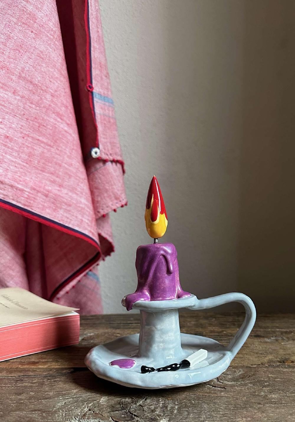 Rose & Lini MICHELA CASTAGNARO “ETERNAL CANDLE” nr.128 Pezzi Unici