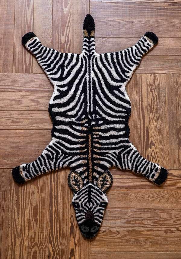 Rose & Lini DOING GOODS “STRIPEY ZEBRA” SMALL RUG Online