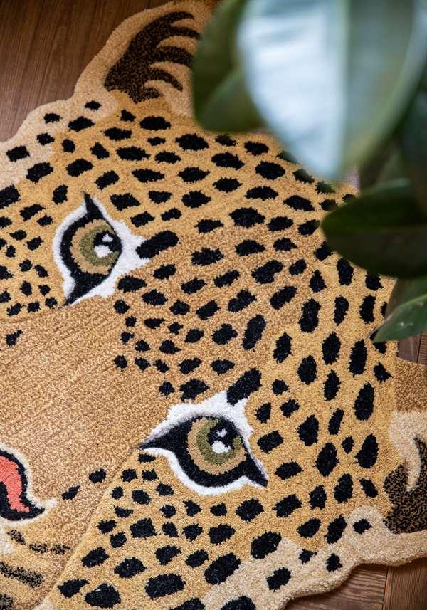 Rose & Lini DOING GOODS “HIMANI LEOPARD HEAD” LARGE RUG 2025