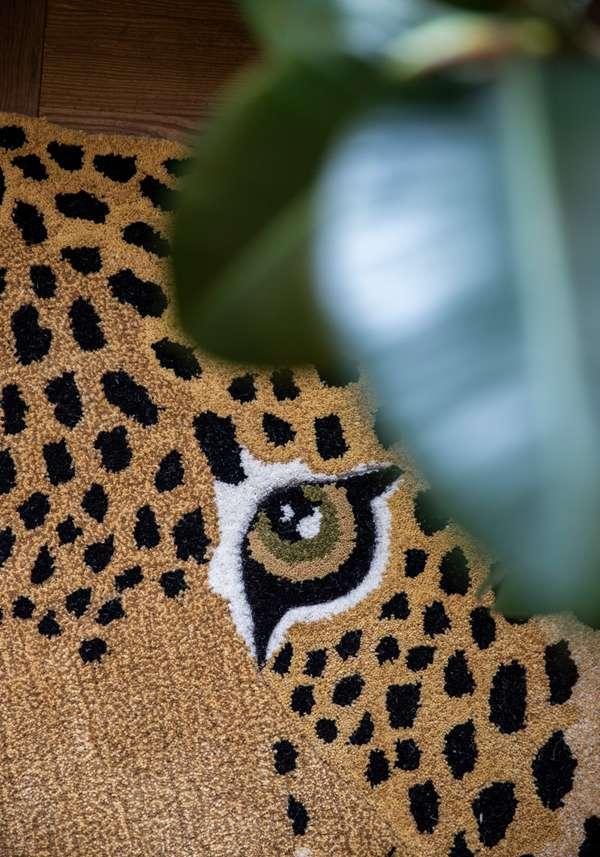 Rose & Lini DOING GOODS “HIMANI LEOPARD HEAD” LARGE RUG 2025