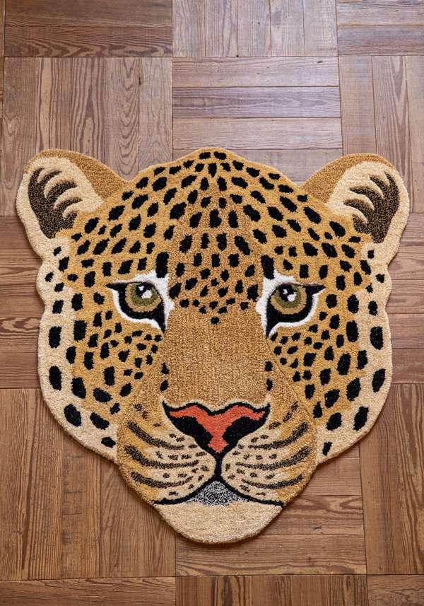 Rose & Lini DOING GOODS “HIMANI LEOPARD HEAD” LARGE RUG 2025
