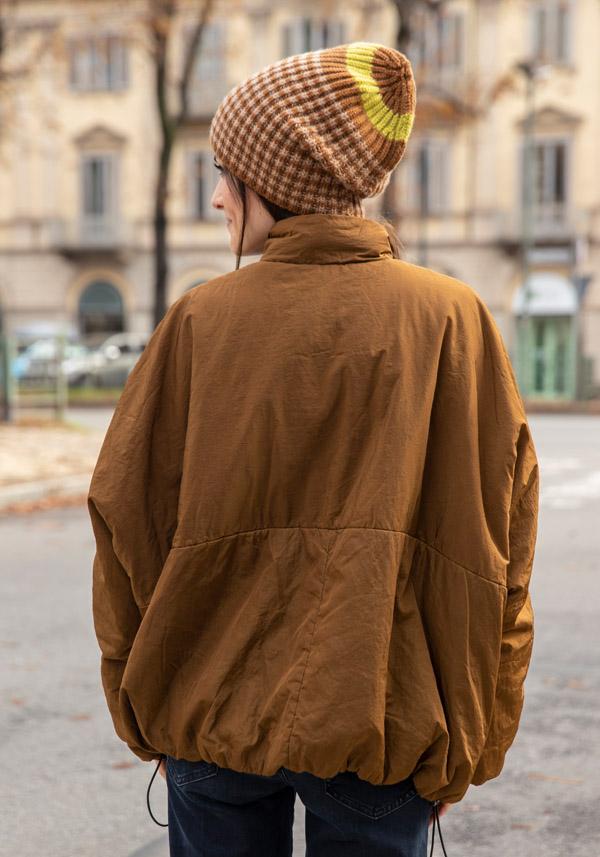 Rose & Lini KIMONORAIN REVERSIBLE “KIMONO HOODIE” JACKET TOFFEE & BLACK Promozione
