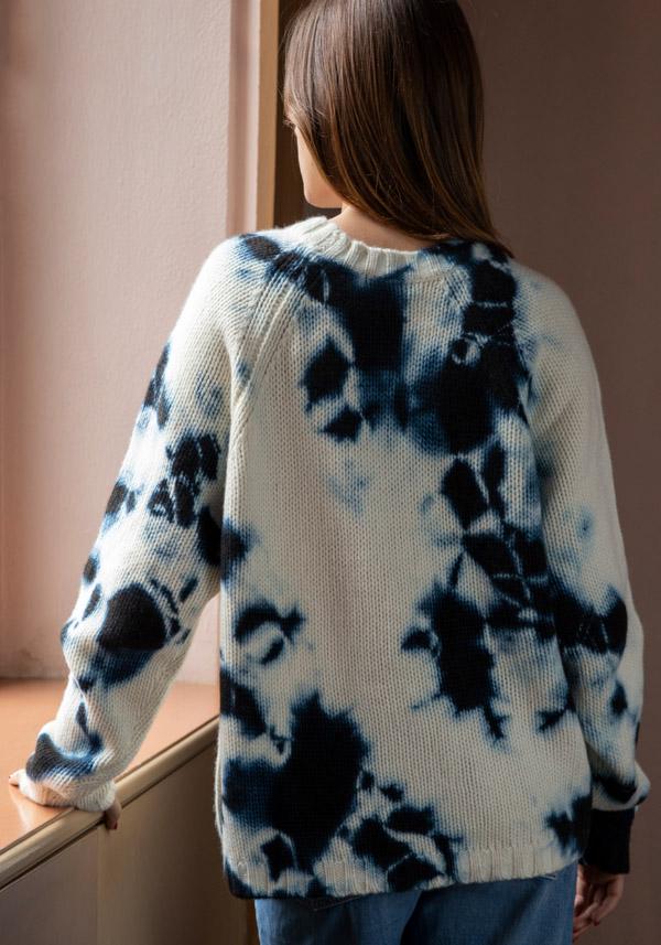 Rose & Lini SUZUSAN CASHMERE “PULL 3083” BLACK & NATURAL Novità