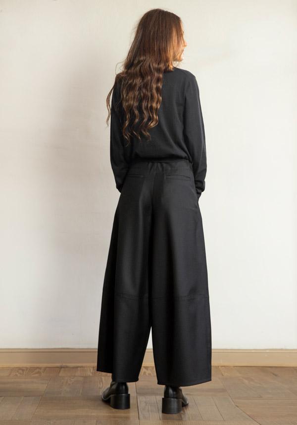 Rose & Lini BARBARA TANI WOOL “PANTS 465 LANA” BLACK Online